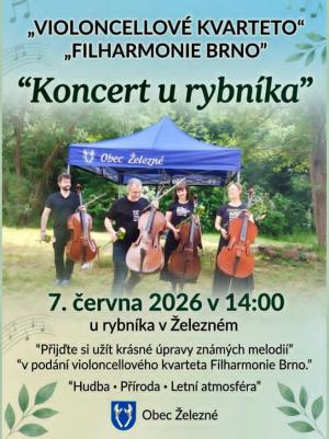 Koncert u rybníka v železném - 7. června 2026 v 14:00